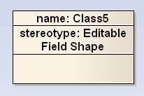 Editable Field Shape
