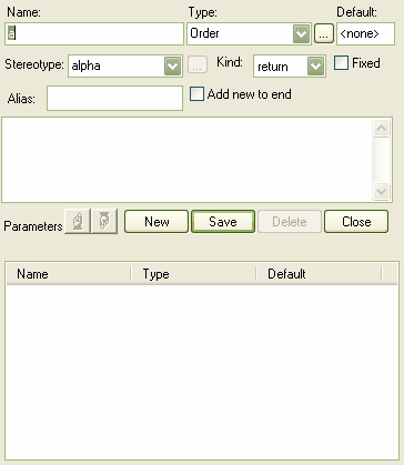 Operations-Parameters